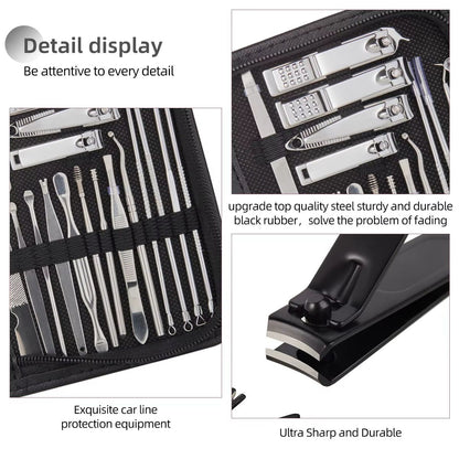 832pcs Professional Manicure Set  Stainless Steel Pedicure Kit With Nail Scissors Cutters And Beaut 2