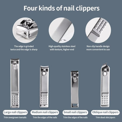 832pcs Professional Manicure Set  Stainless Steel Pedicure Kit With Nail Scissors Cutters And Beaut 4