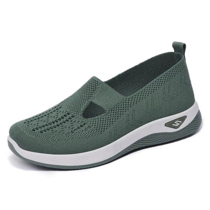 Soft Sole Knitted Sneakers For Women  Breathable Mesh Casual Sports Shoes Lightweight HollowOut Fla 10