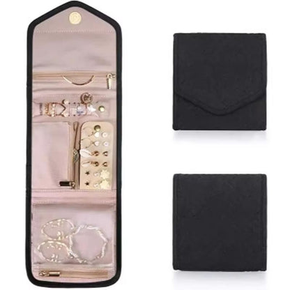 Foldable Jewellery Roll Organizer  Convenient Jewellery Bag For Travel Display And Home Use 4