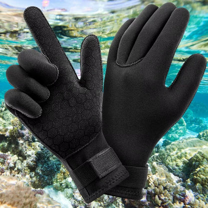 3mm Neoprene Wetsuit Gloves – Thermal Anti-Slip Scuba Diving, Surfing, Spearfishing, and Kayaking Gloves
