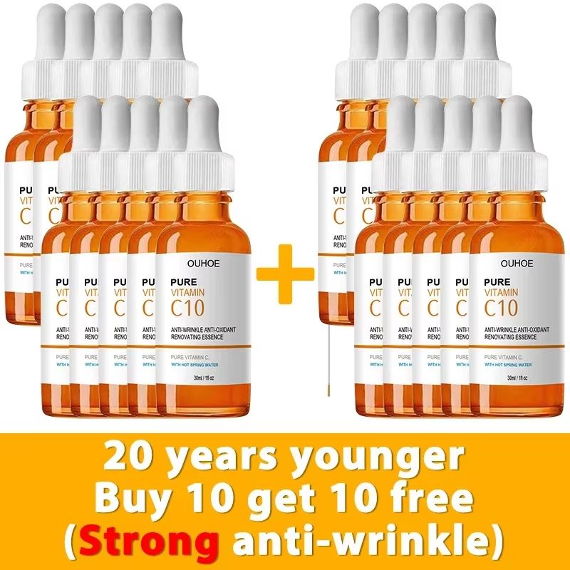 Vitamin C Wrinkle Remover Face Serum  Lifting Firming And AntiAging Essence For Fine Lines And Skin 10