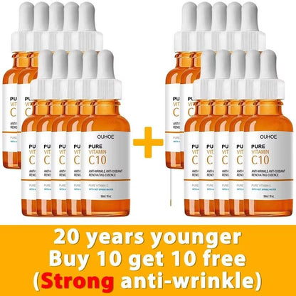 Vitamin C Wrinkle Remover Face Serum  Lifting Firming And AntiAging Essence For Fine Lines And Skin 10