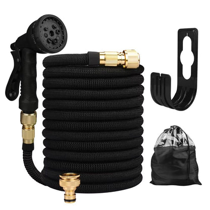 Garden Water Hose Expandable  High Pressure PVC Reel With Double Metal Connector For Garden Farm Ir 6