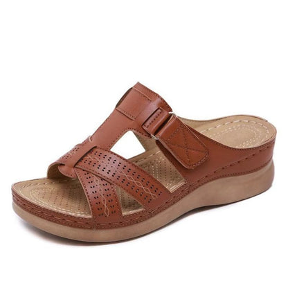 Summer Womens Wedge Sandals  Premium Orthopedic Open Toe Casual Platform Slippers With AntiSlip Des
