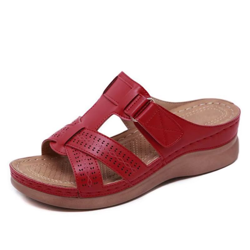 Summer Womens Wedge Sandals  Premium Orthopedic Open Toe Casual Platform Slippers With AntiSlip Des