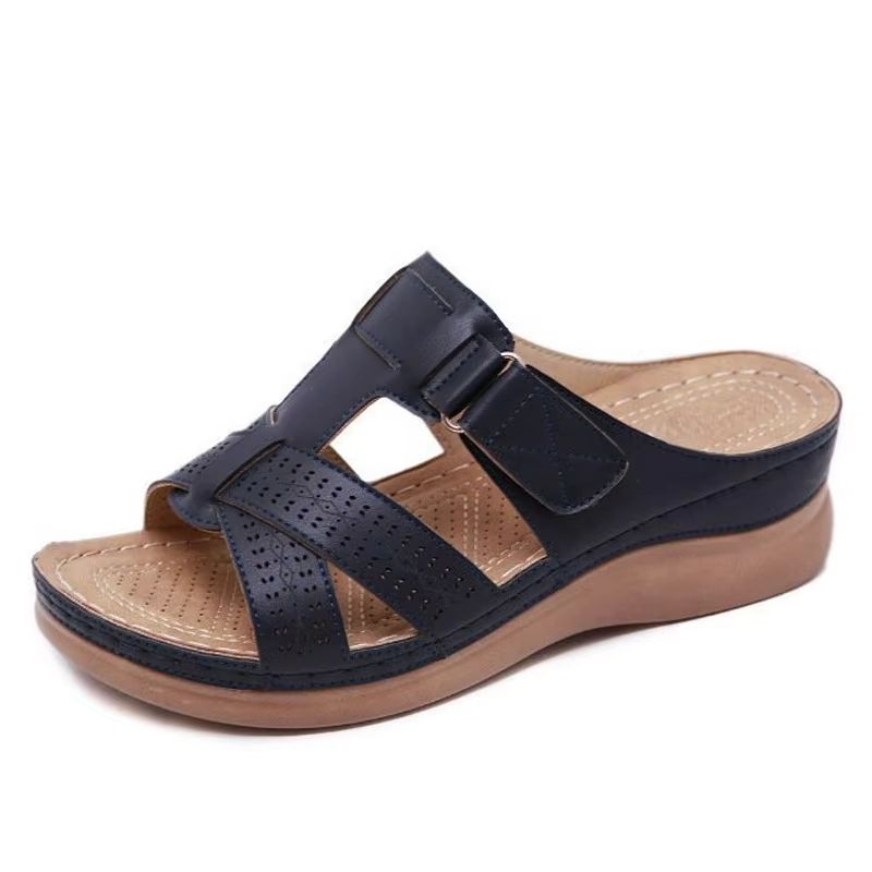 Summer Womens Wedge Sandals  Premium Orthopedic Open Toe Casual Platform Slippers With AntiSlip Des