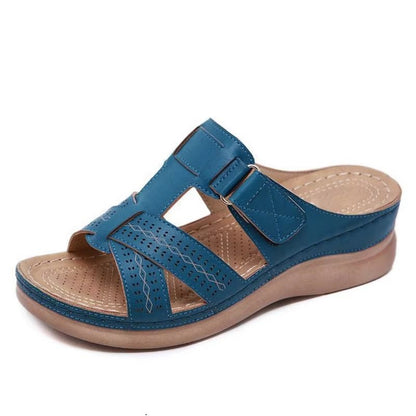 Summer Womens Wedge Sandals  Premium Orthopedic Open Toe Casual Platform Slippers With AntiSlip Des