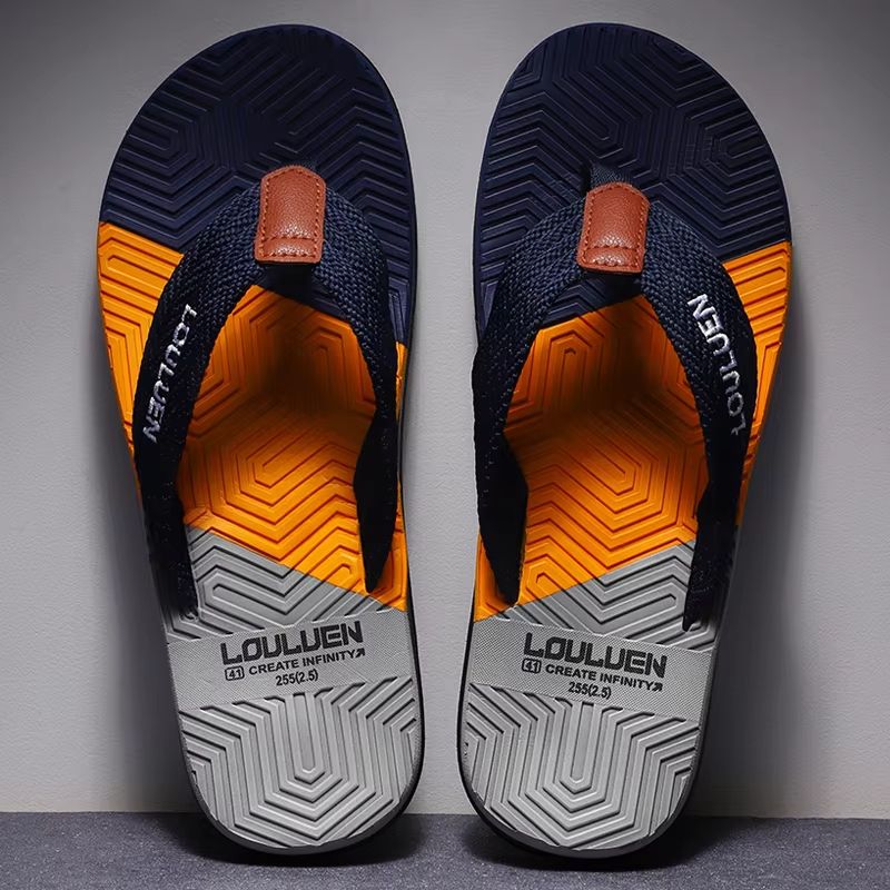 Men's Anti-Slip Flip Flops - Comfortable Breathable Summer Beach Slippers