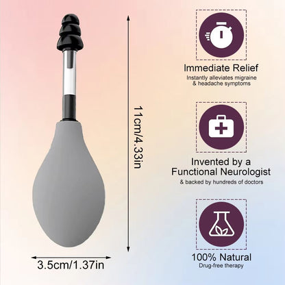 2PCS Portable Silicone Ear Pressure Relief Tool for Headaches – Tension Reducing Inner Ear Pressure Relief