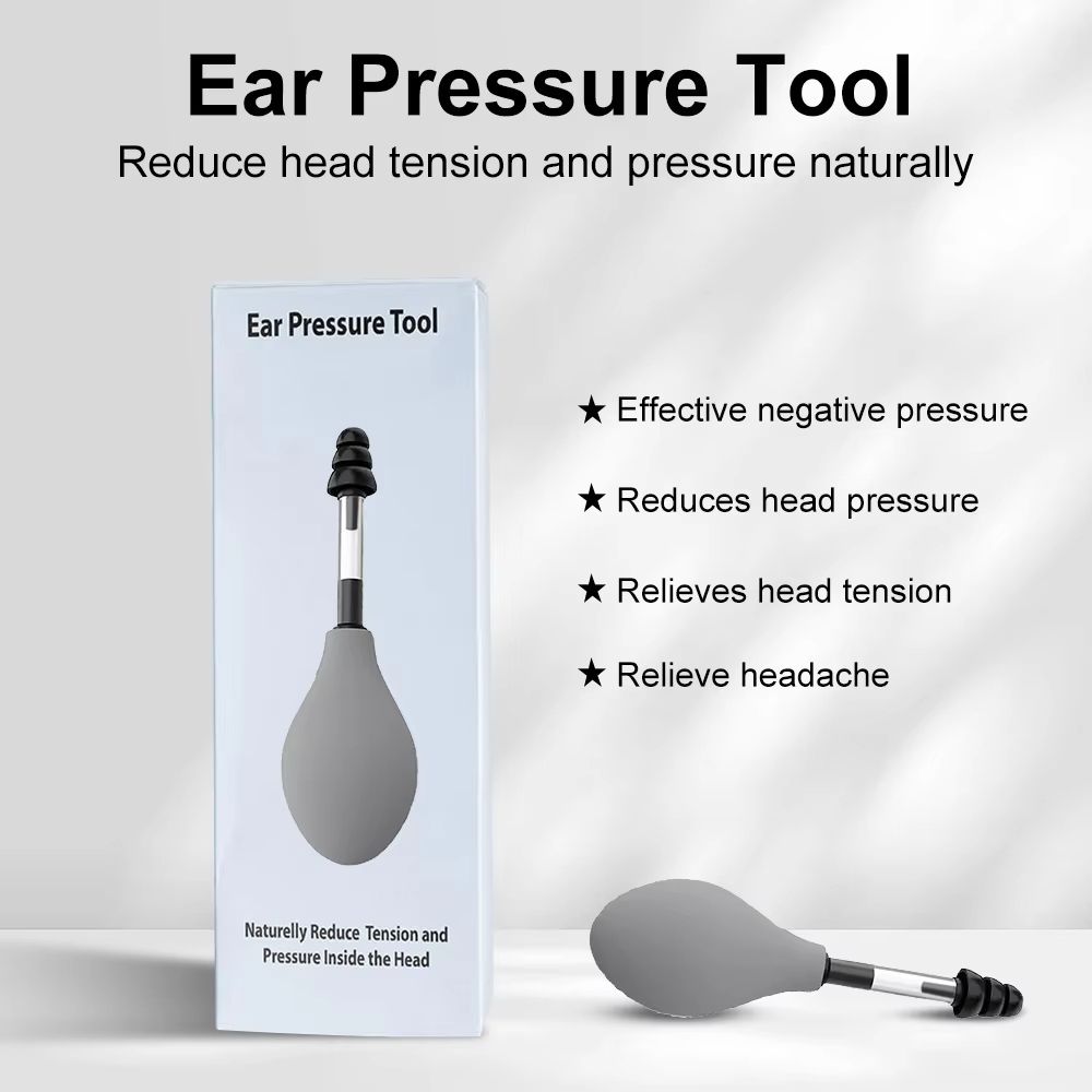 2PCS Portable Silicone Ear Pressure Relief Tool For Headaches  Tension Reducing Inner Ear Pressure  4