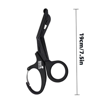Rhino Rescue 7.5" Trauma Shears – Premium Stainless Steel Medical Emergency Scissors with Non-Stick Fluoride-Coated Blad