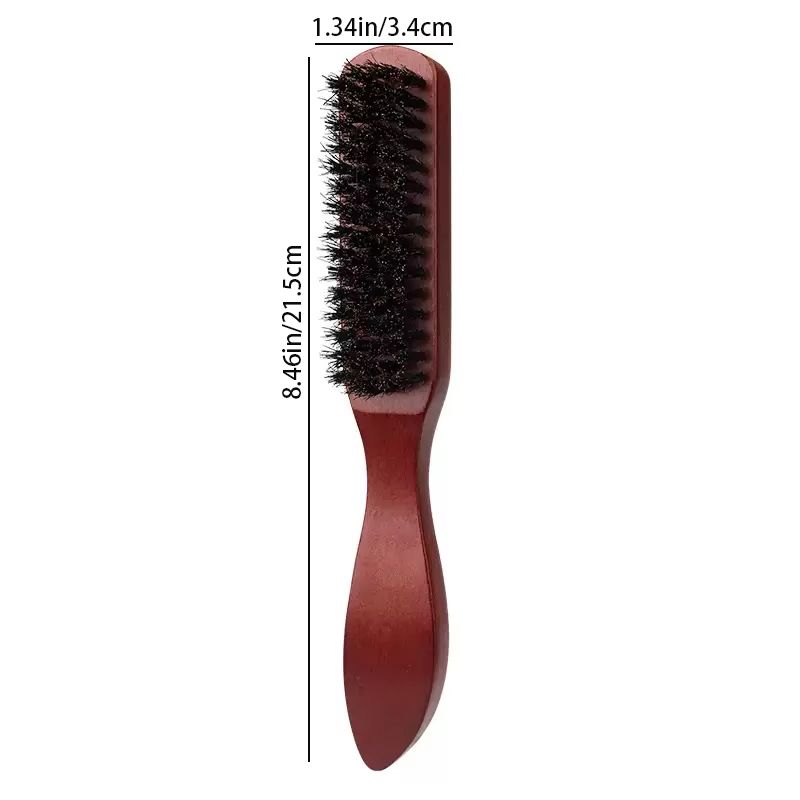 Boar Bristle Slick Back Hair Brush  Sleek Ponytail  Bun Styling Tool For Smoothing Baby Hairs Flyaw 6