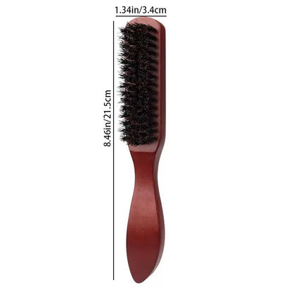 Boar Bristle Slick Back Hair Brush  Sleek Ponytail  Bun Styling Tool For Smoothing Baby Hairs Flyaw 6
