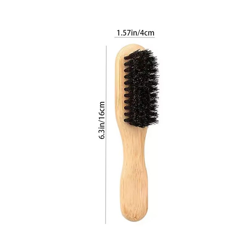 Boar Bristle Slick Back Hair Brush  Sleek Ponytail  Bun Styling Tool For Smoothing Baby Hairs Flyaw 9