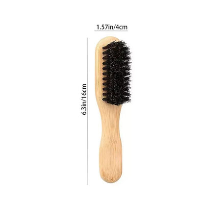 Boar Bristle Slick Back Hair Brush  Sleek Ponytail  Bun Styling Tool For Smoothing Baby Hairs Flyaw 9
