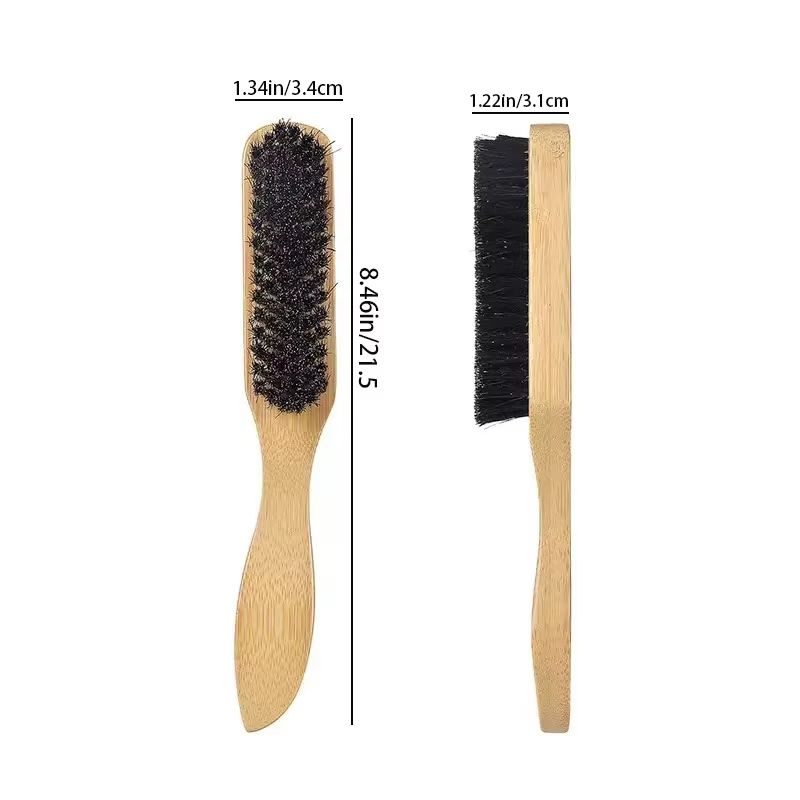 Boar Bristle Slick Back Hair Brush  Sleek Ponytail  Bun Styling Tool For Smoothing Baby Hairs Flyaw 10