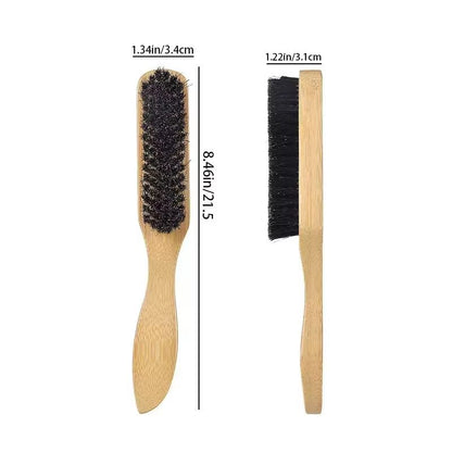 Boar Bristle Slick Back Hair Brush  Sleek Ponytail  Bun Styling Tool For Smoothing Baby Hairs Flyaw 10