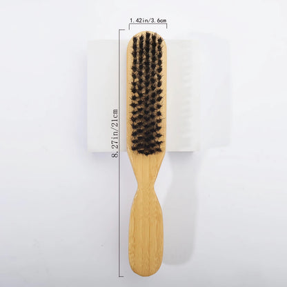 Boar Bristle Slick Back Hair Brush  Sleek Ponytail  Bun Styling Tool For Smoothing Baby Hairs Flyaw 11