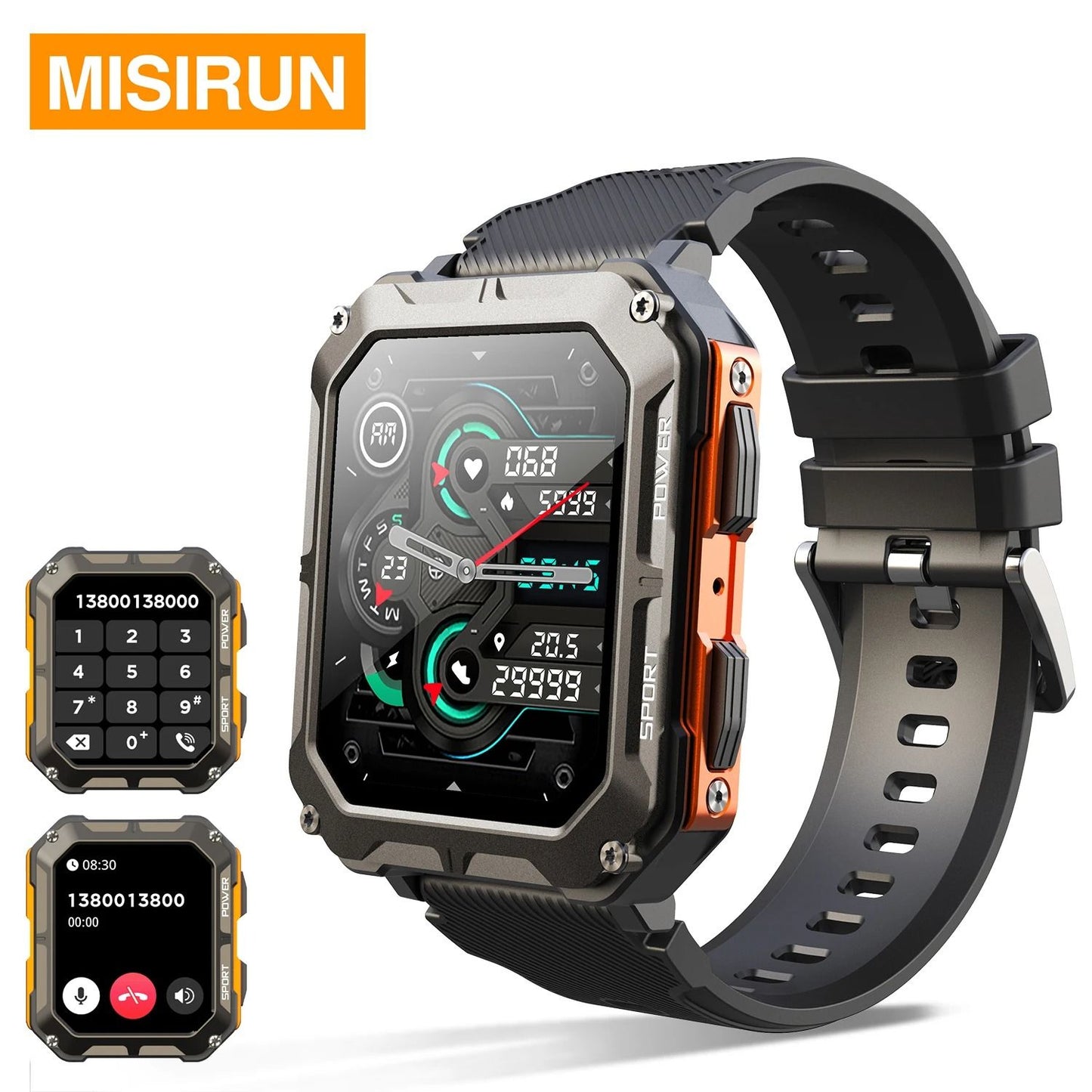 C20 Pro Smart Watch with Voice Assistant and Wireless Call
