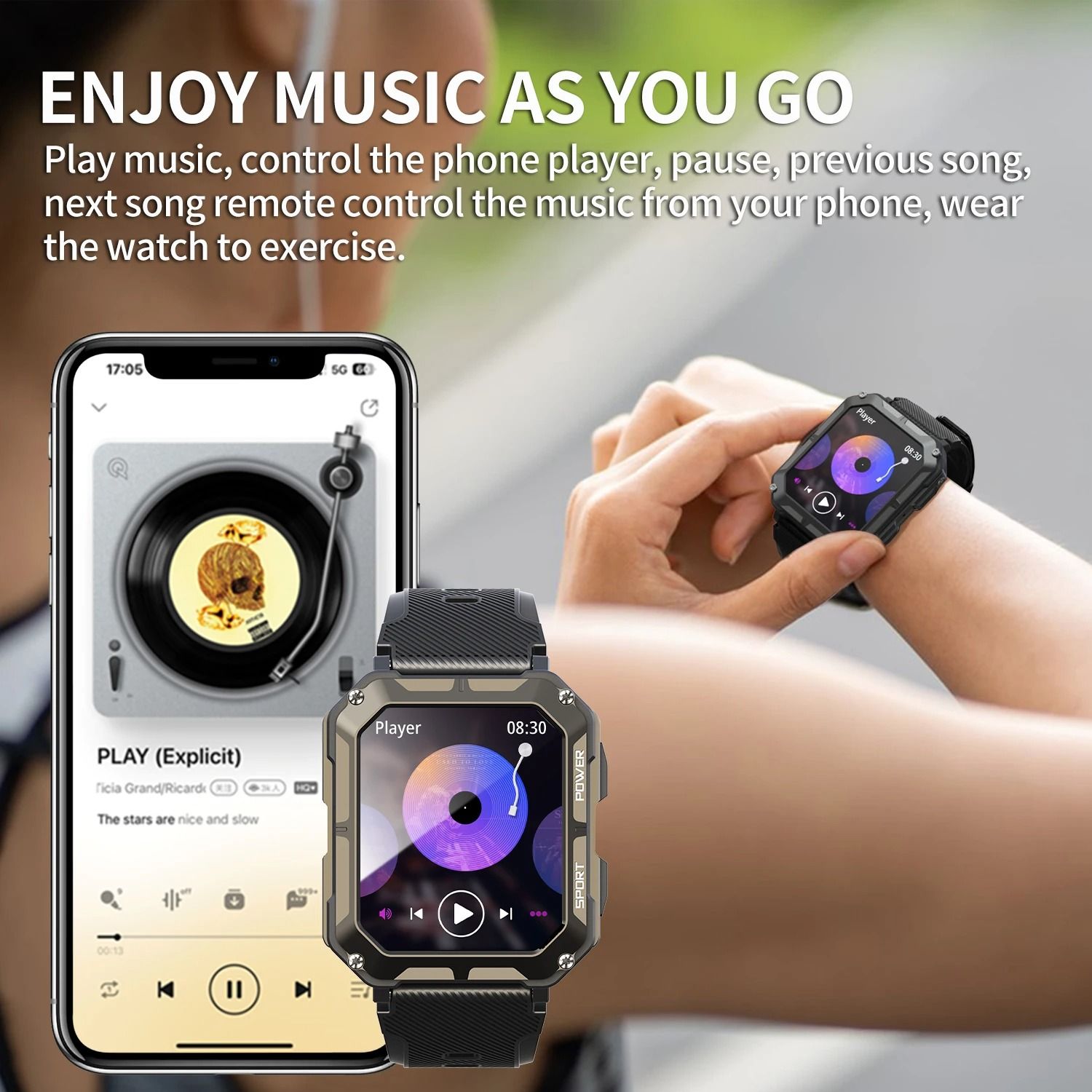 C20 Pro Smart Watch With Voice Assistant And Wireless Call 4