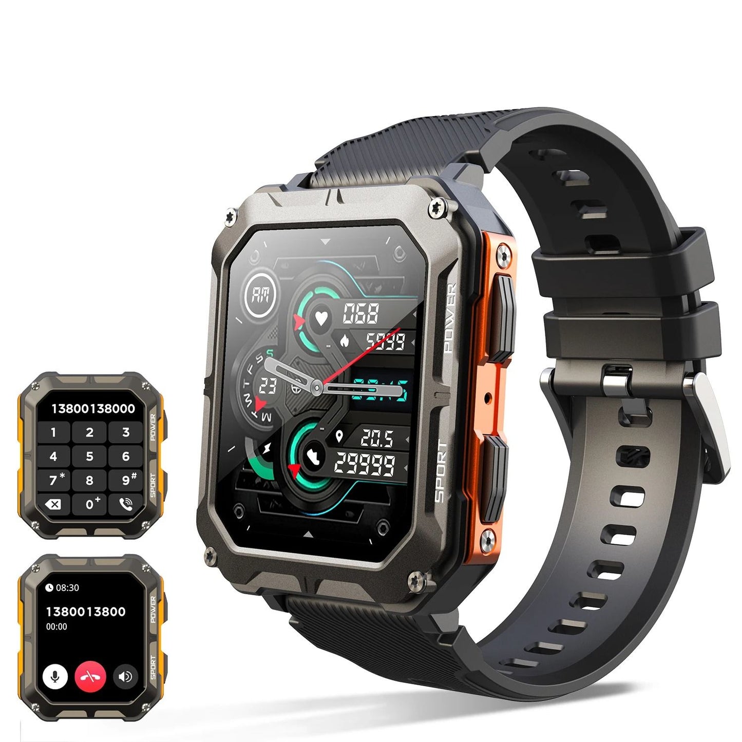 C20 Pro Smart Watch With Voice Assistant And Wireless Call 7