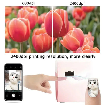 Smart Nail Printer With 3D Wireless Nail Art And Ink Cartridge 4