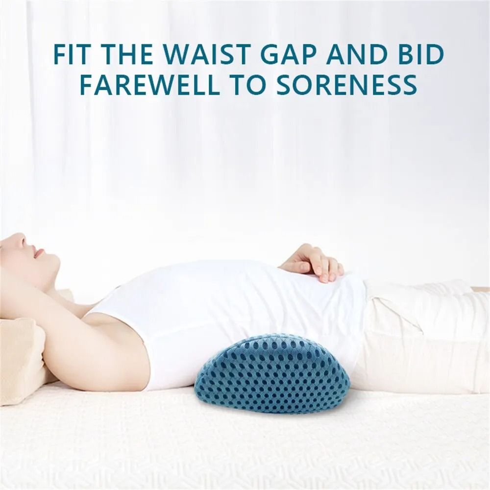 Breathable Memory Foam Lumbar Support Pillow For Car Seat And Bed Comfort 4