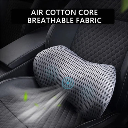 Breathable Memory Foam Lumbar Support Pillow For Car Seat And Bed Comfort 5
