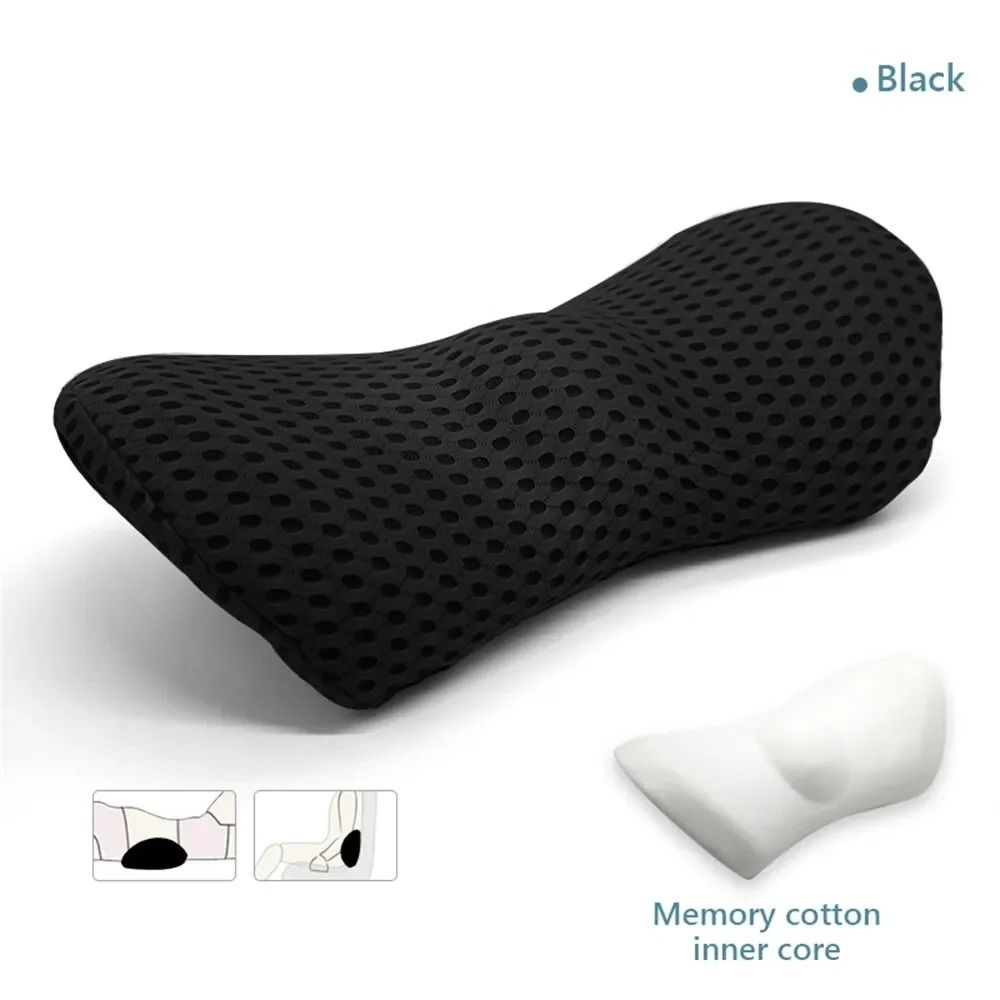 Breathable Memory Foam Lumbar Support Pillow For Car Seat And Bed Comfort 6