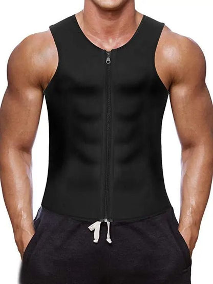 Mens Sauna Waist Trainer Slimming Tank Top With Sweat Compression For Workout  Fat Burn 5