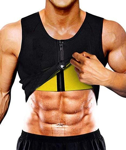 Mens Sauna Waist Trainer Slimming Tank Top With Sweat Compression For Workout  Fat Burn 6