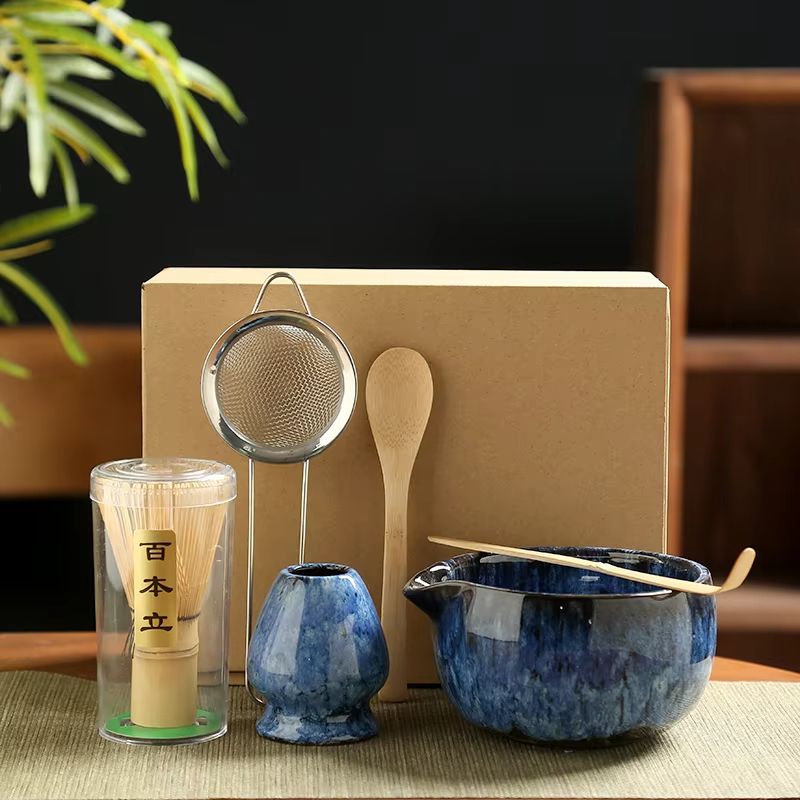 6 Piece Japanese Matcha Tea Set With Bamboo Whisk Bowl  Accessories 9