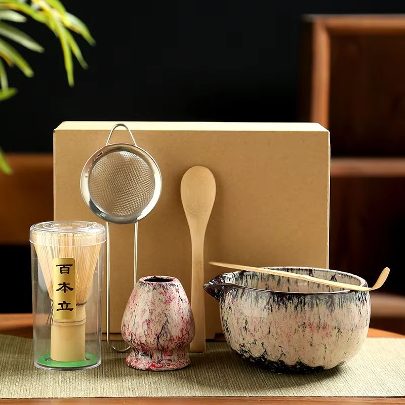 6 Piece Japanese Matcha Tea Set With Bamboo Whisk Bowl  Accessories 10