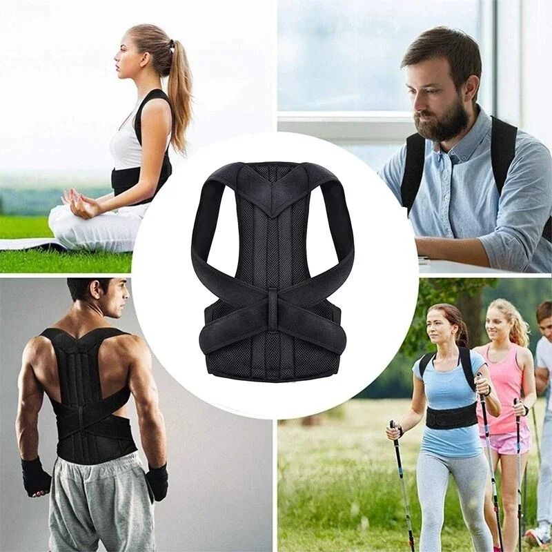 Adjustable Breathable Posture Corrector With Universal Fit For Back Support And Pain Relief 1