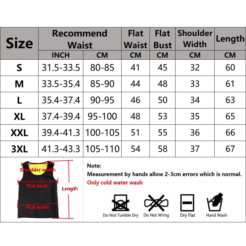 Mens Slimming Waist Trainer Vest Body Shaper Tank Top 5