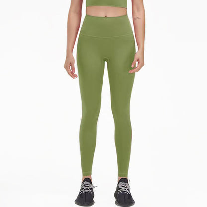 High Waist Nylon Yoga Pants Gym Leggings For Women Girls Soft Elastic Tights Breathable No T Line F 4