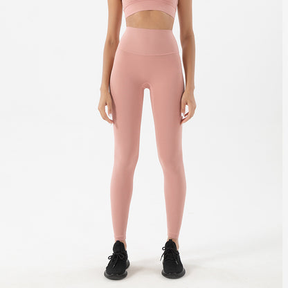 High Waist Nylon Yoga Pants Gym Leggings For Women Girls Soft Elastic Tights Breathable No T Line F 7