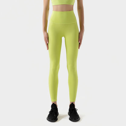 High Waist Nylon Yoga Pants Gym Leggings For Women Girls Soft Elastic Tights Breathable No T Line F 8