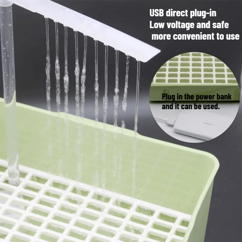 Electric Bird Bathing Basin With Automatic Water Circulation 3
