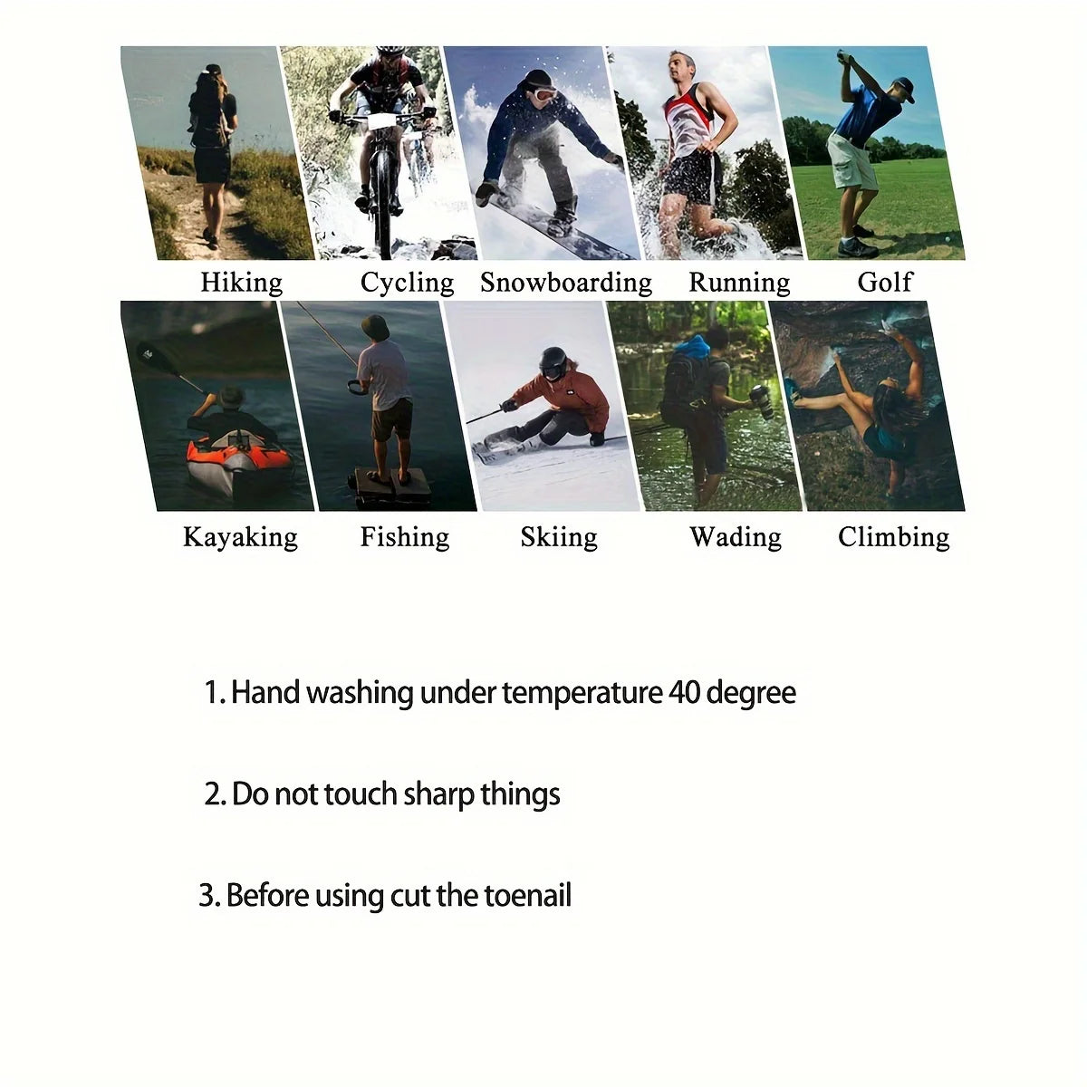 Breathable Waterproof Socks For Hiking Camping Winter Outdoor Wading Riding Snow Warm Thick Waterpr 1
