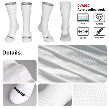 AERO Cycling Man Socks, Pro Aerodynamics Anti-Slip Men Bike Socks for Road Racing, Outdoor Sports & Bicycle Gear