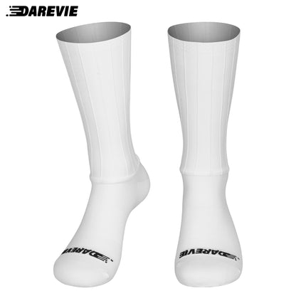 AERO Cycling Man Socks, Pro Aerodynamics Anti-Slip Men Bike Socks for Road Racing, Outdoor Sports & Bicycle Gear