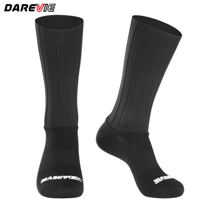 AERO Cycling Man Socks, Pro Aerodynamics Anti-Slip Men Bike Socks for Road Racing, Outdoor Sports & Bicycle Gear