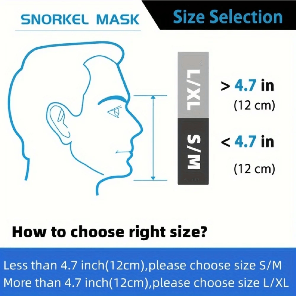 Full Face Snorkel Mask With Wide View And Camera Mount 5
