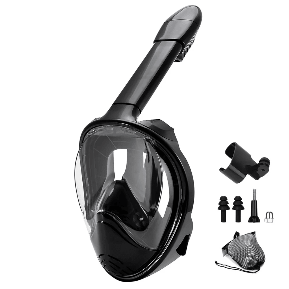 Full Face Snorkel Mask With Wide View And Camera Mount 6
