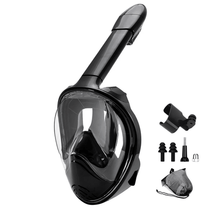 Full Face Snorkel Mask With Wide View And Camera Mount 6
