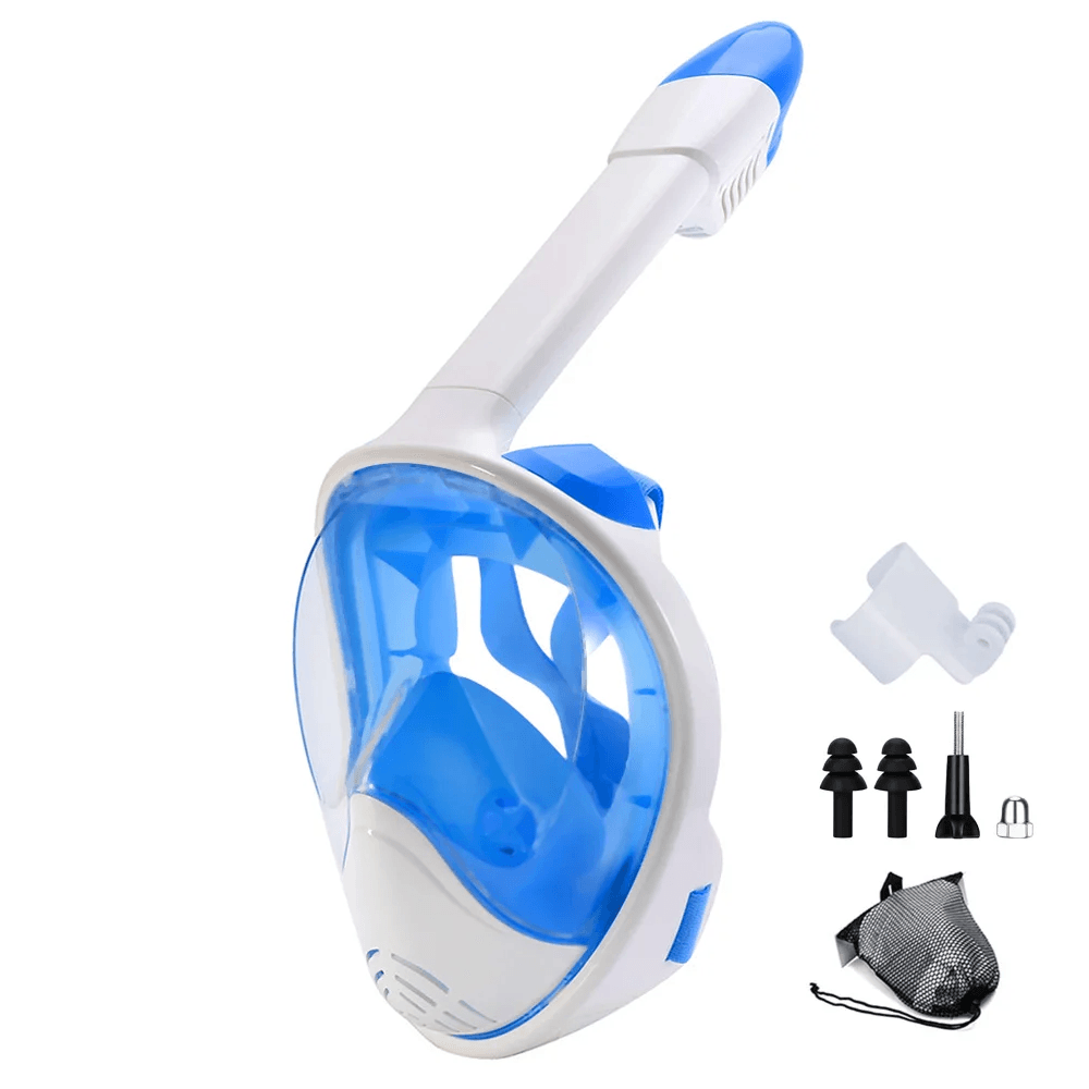 Full Face Snorkel Mask With Wide View And Camera Mount 12