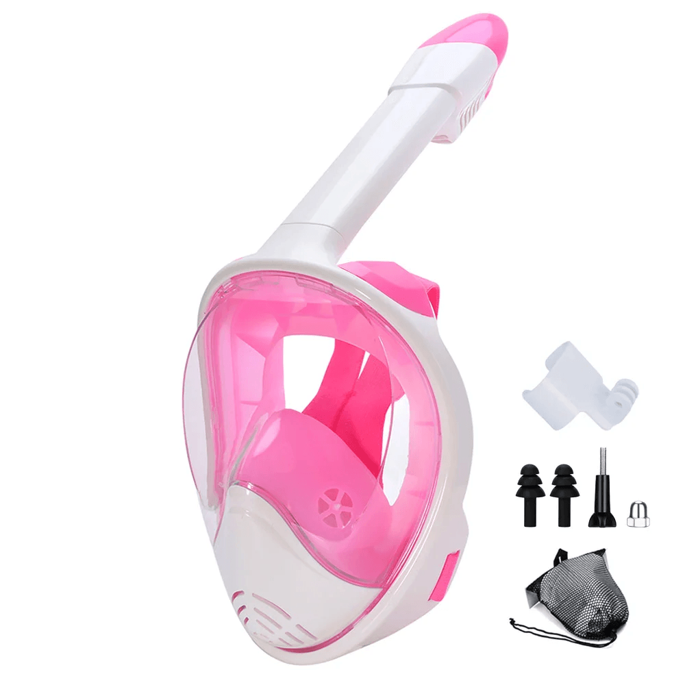 Full Face Snorkel Mask With Wide View And Camera Mount 13