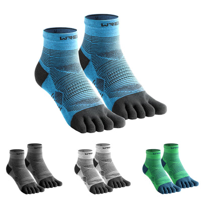 Coolmax Sports Socks Five Toe High Performance Athletic Running Socks Breathable ShockProof Comfy K 5